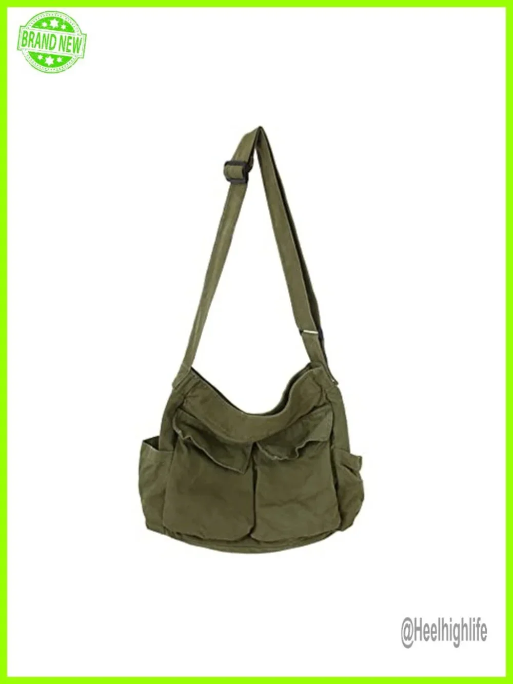 Canvas Hobo Crossbody Bag Boho Hipster Fairy Grunge Tote Shoulder